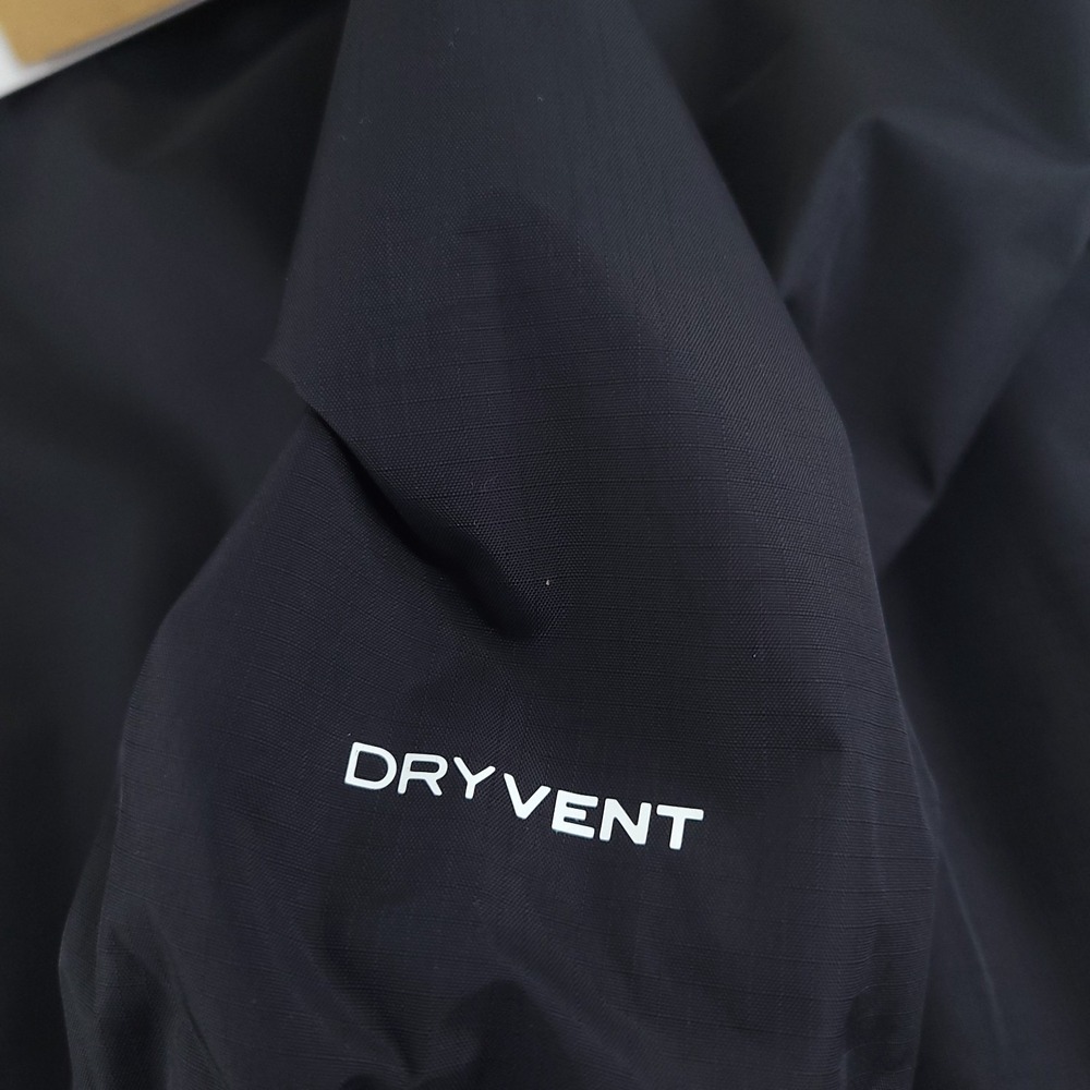 The North Face DryVent Rain Coat Womens Medium Black Hooded Full Zip w/ Pockets - Picture 2 of 13